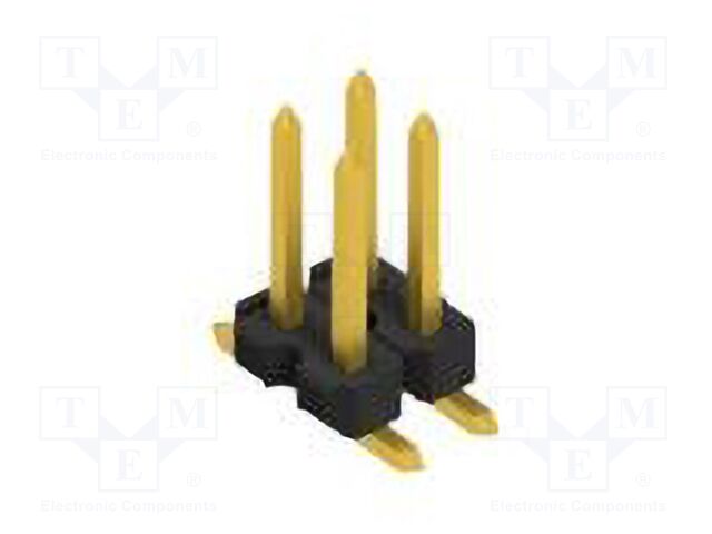 Connector: pin strips; pin header; male; PIN: 4; 2.54mm; SMT; 2x2
