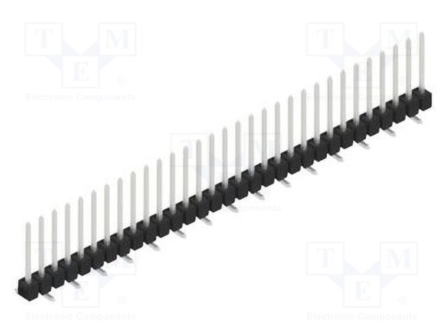 Connector: pin strips; pin header; male; PIN: 31; 2.54mm; SMT; 1x31