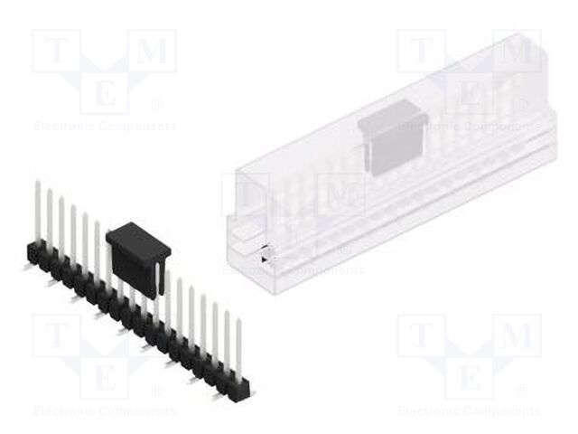 Connector: pin strips; pin header; male; PIN: 18; 2.54mm; SMT; 1x18