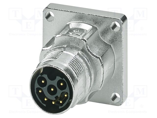 Connector: M17; socket; M17 PRO; PIN: 8; 60V; 8A; IP67; crimped