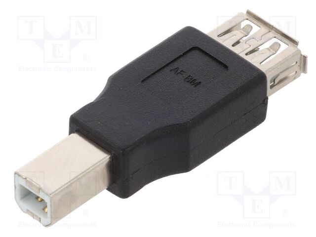 Adapter; USB 2.0; USB A socket,USB B plug