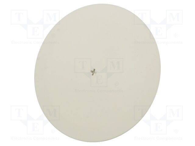 Cover; 120mm; snap-fastener; ABS; white; -25÷60°C