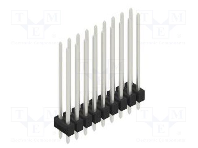 Connector: pin strips; pin header; male; PIN: 18; 2.54mm; THT; 2x9