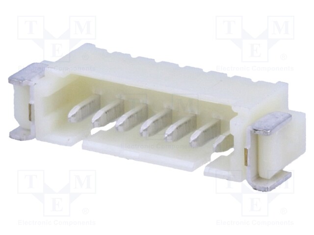 Socket; wire-board; male; 1.25mm; PIN: 7; SMT; 250V; 1A; tinned