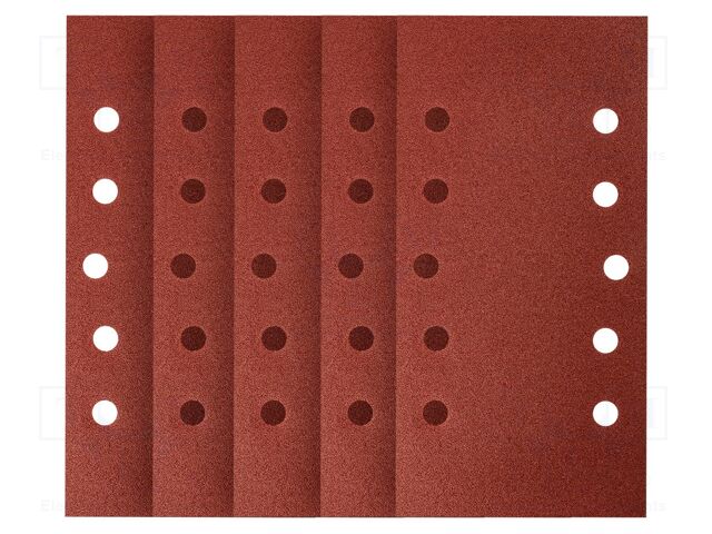 Cleaning cloth: sandpaper; Granularity: 120; Mounting: bur; 5pcs.