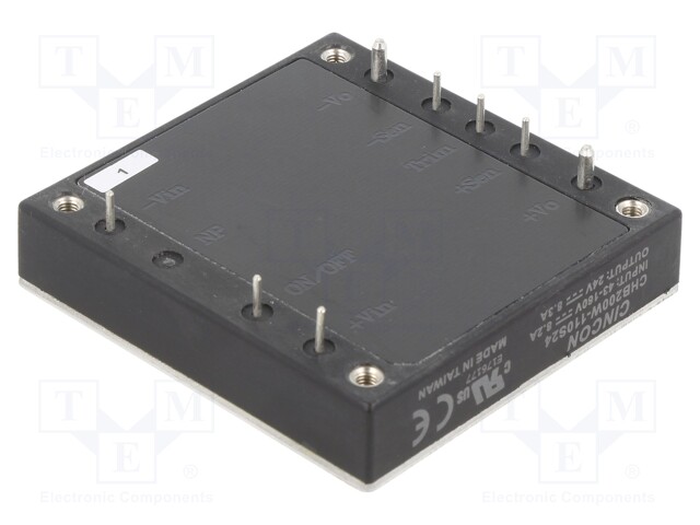 Converter: DC/DC; 200W; Uin: 43÷160V; 24VDC; Iout: 8.3A; 114g; 300kHz