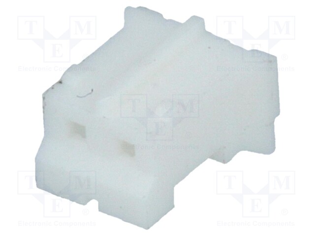 Plug; wire-board; female; NXG; 2mm; PIN: 2; w/o contacts; for cable