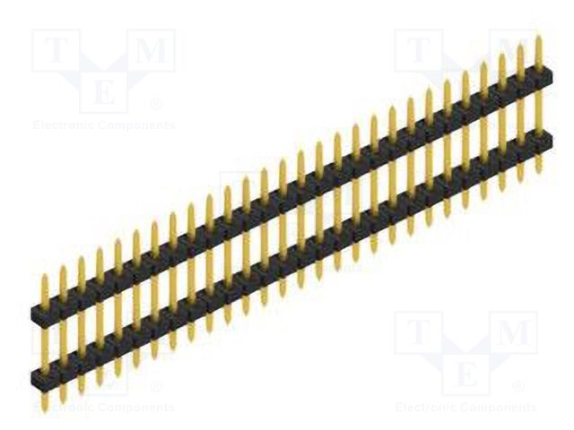 Connector: pin strips; pin header; male; PIN: 28; 2mm; THT; 1x28