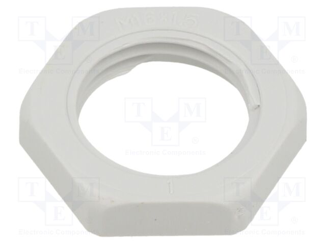Nut; M16; PA; Thread: metric; Pitch: 1.5; for cable glands