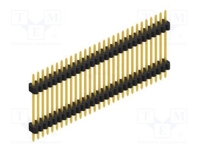 Connector: pin strips; pin header; male; PIN: 29; 1.27mm; THT; 1x29