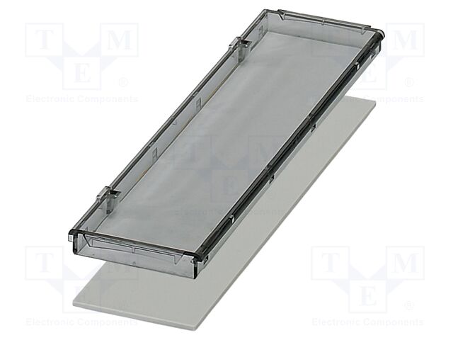 Cover; tiltable; grey; UL94V-0; BC 161,6; polycarbonate; X: 161.6mm