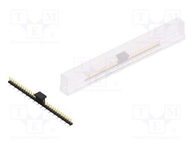Connector: pin strips; pin header; male; PIN: 32; 2mm; SMT; 1x32