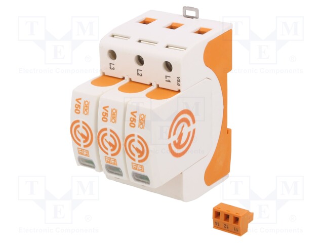 Surge arrestor; Mounting: DIN; IP20