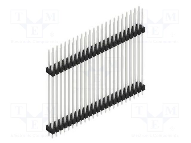 Connector: pin strips; pin header; male; PIN: 46; 2.54mm; THT; 2x23