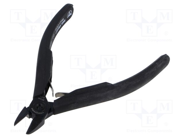 Pliers; side,cutting,precision; oval head,blackened tool