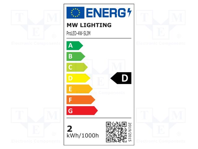LED; white; 6500K; 1.44W; 214lm; IP66; 165°; No.of diodes: 4; 2835