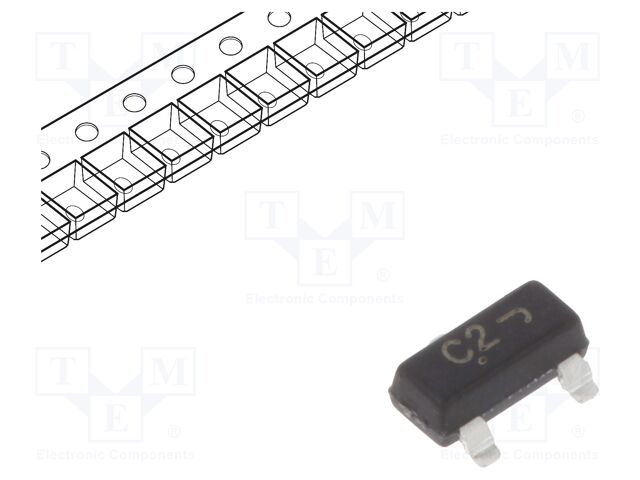 Transistor: PNP; bipolar; 32V; 100mA; 300mW; SOT23