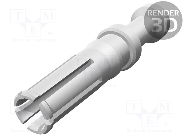 Contact; female; 4mm2; HSM; silver plated; crimped; for cable