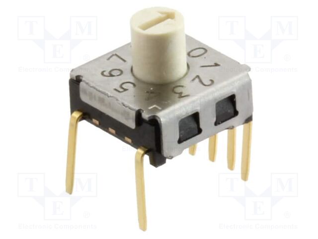 Encoding switch; DEC/BCD; Pos: 10; THT; Rcont max: 200mΩ; 1.96Ncm