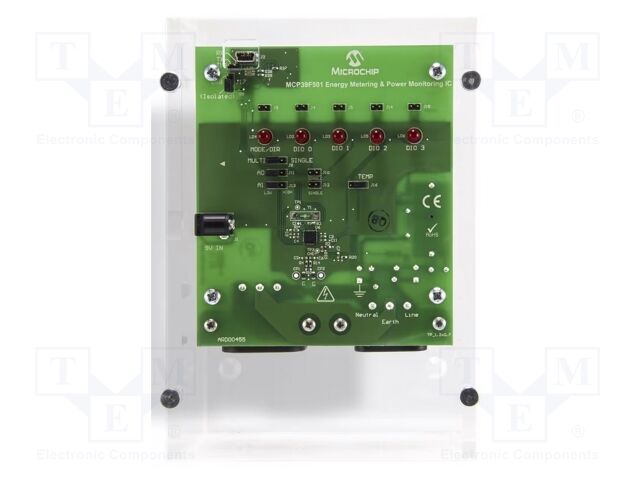 Dev.kit: Microchip; Comp: MCP39F501; power meter