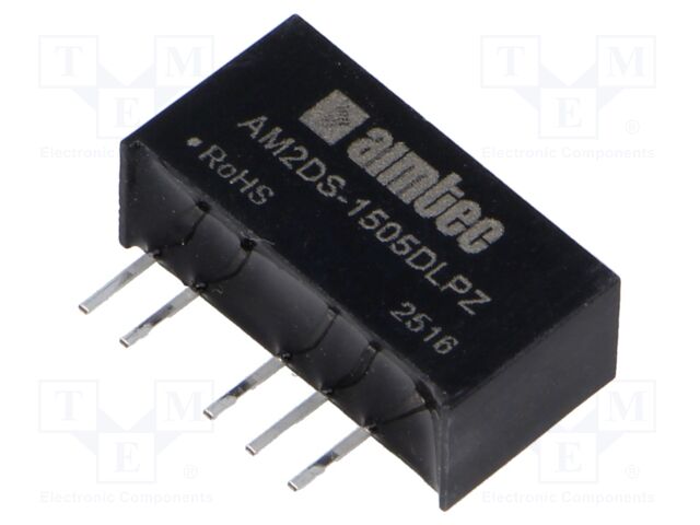 Converter: DC/DC; 2W; Uin: 13.5÷16.5V; Uout: 5VDC; Uout2: -5VDC; SIP7
