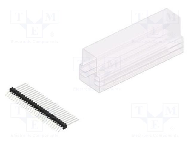 Connector: pin strips; pin header; male; PIN: 28; 1.27mm; SMT; 1x28