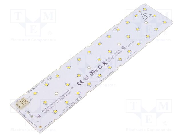LED strip; W: 49.5mm; L: 223mm; No.of diodes: 32; CRImin: 70; 4000K