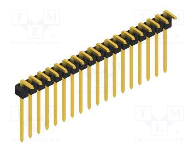 Connector: pin strips; pin header; male; PIN: 18; 2.54mm; THT; 1x18