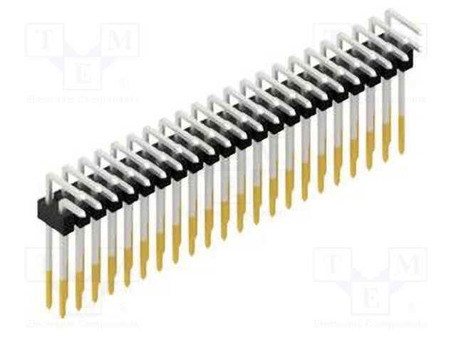 Connector: pin strips; pin header; male; PIN: 44; 2.54mm; THT; 2x22