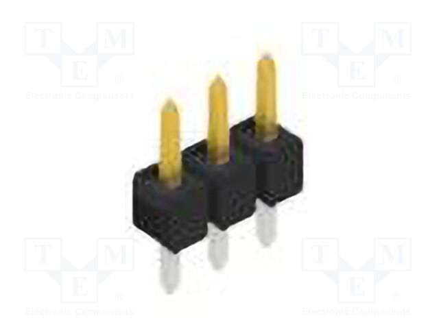 Connector: pin strips; pin header; male; PIN: 3; 2.54mm; THT; 1x3