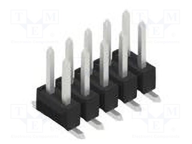 Connector: pin strips; pin header; male; PIN: 10; 2.54mm; SMT; 2x5