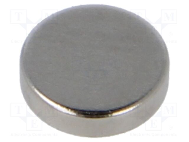 Magnet: permanent; neodymium; 7N; Ø: 8mm; H: 2mm