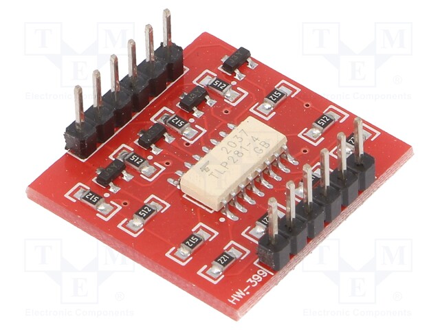 Module: opto isolator; TLP281; Channels: 4; 24VDC
