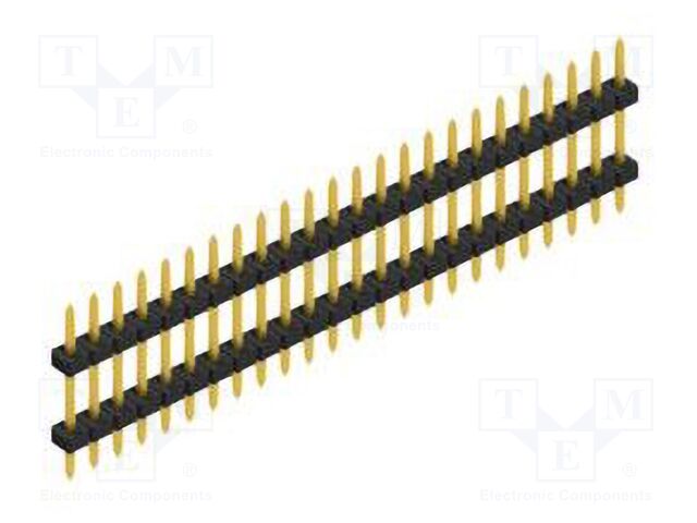 Connector: pin strips; pin header; male; PIN: 24; 2mm; THT; 1x24