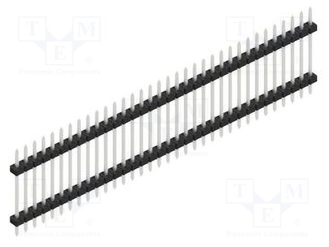 Connector: pin strips; pin header; male; PIN: 34; 2mm; THT; 1x34