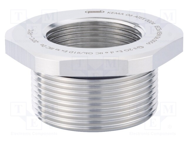 Reduction of threads for glands; Int.thread: M12; -20÷95°C; IP68