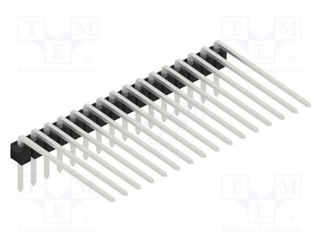 Connector: pin strips; pin header; male; PIN: 16; 2.54mm; THT; 1x16