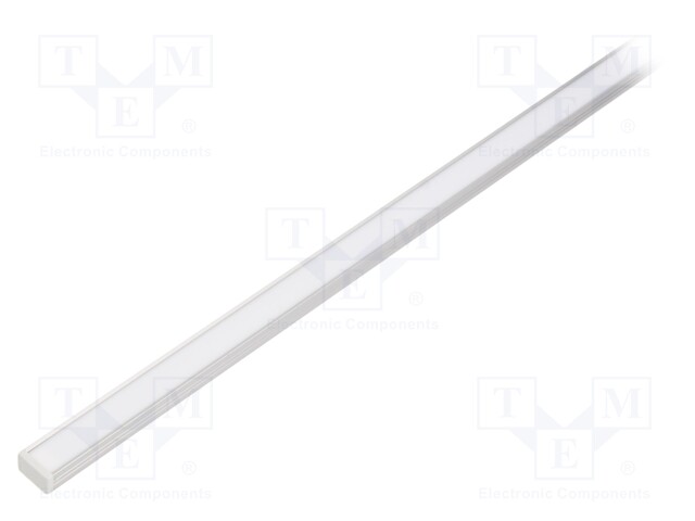 Profiles for LED modules; white; surface; natural; L: 2m; anodized