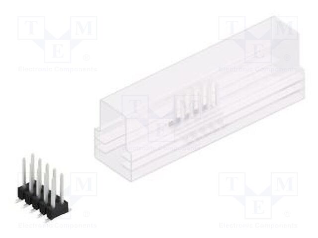 Connector: pin strips; pin header; male; PIN: 10; 2.54mm; SMT; 2x5