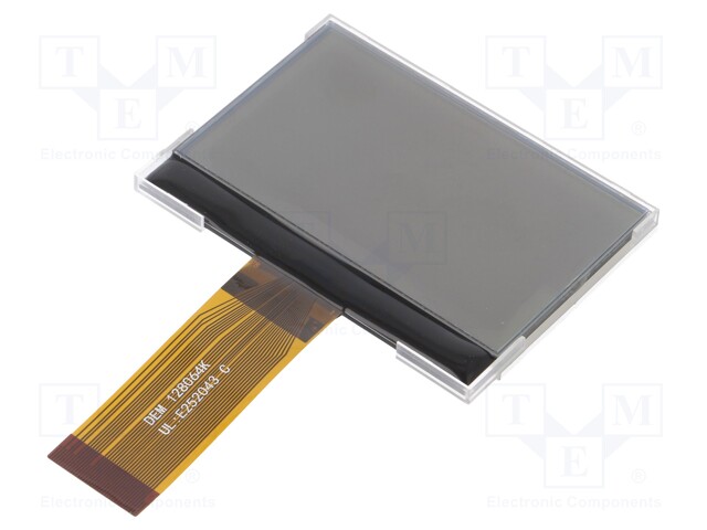 Display: LCD; graphical; 128x64; FSTN Positive; 77.3x51.7x5.3mm