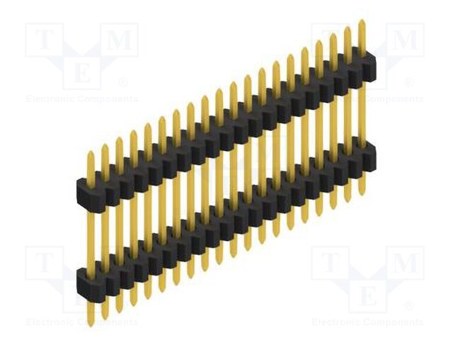 Connector: pin strips; pin header; male; PIN: 20; 1.27mm; THT; 1x20