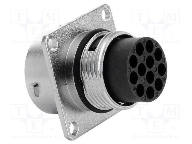 Connector: circular; Series: RT360; socket; male; PIN: 12; IP67