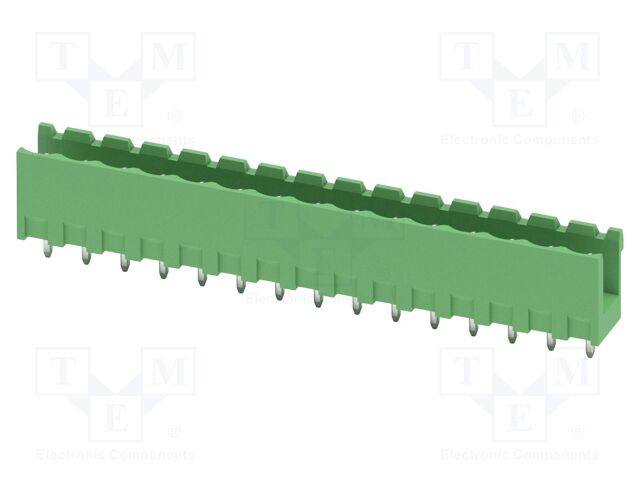 PCB headers, nominal cross section: 2.5 mm?, color: green, n