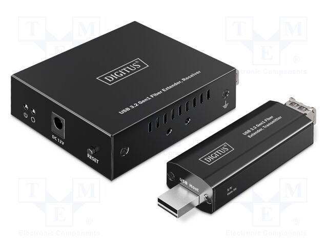 USB extender; USB 3.2 Gen 1; black; 5Gbps; 300m; SFP
