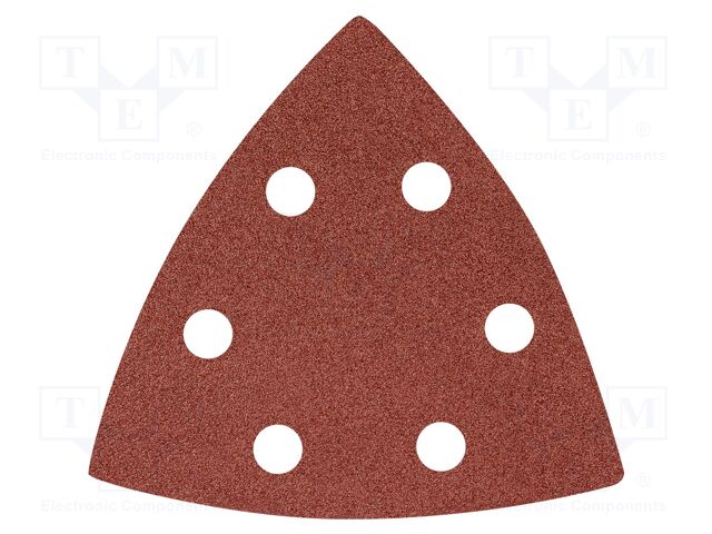 Cleaning cloth: sandpaper; Granularity: 120; Mounting: bur; 5pcs.