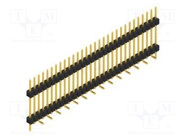 Connector: pin strips; pin header; male; PIN: 30; 2.54mm; SMT; 1x30