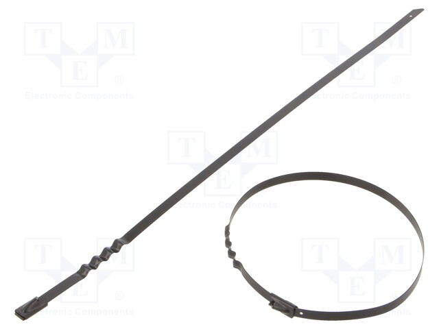 Cable tie; L: 260mm; W: 4.6mm; stainless steel AISI 304; 445N