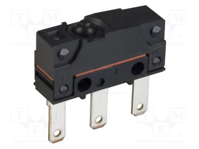 Microswitch SNAP ACTION; without lever; SPDT; 2A/250VAC; ON-(ON)