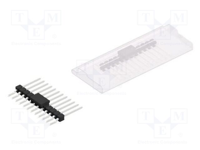 Connector: pin strips; pin header; male; PIN: 12; 2.54mm; SMT; 1x12