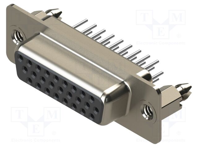 Connector: D-Sub HD; PIN: 26; socket; female; straight; THT; MHDD